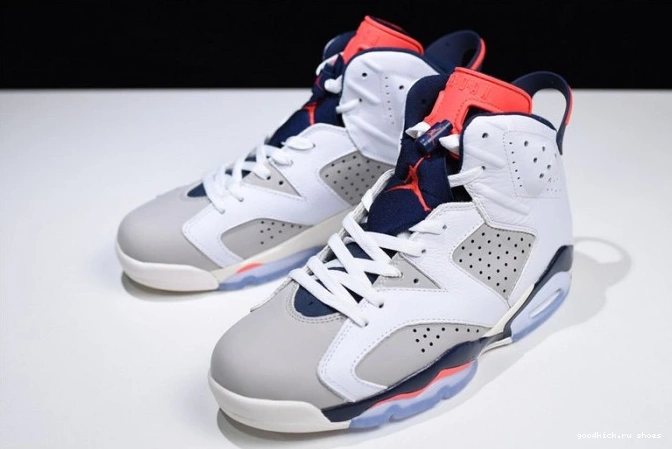Air Jordan Grey-Sail Retro White 384664-104 Tinker Infrared 23-Neutral 6 0822